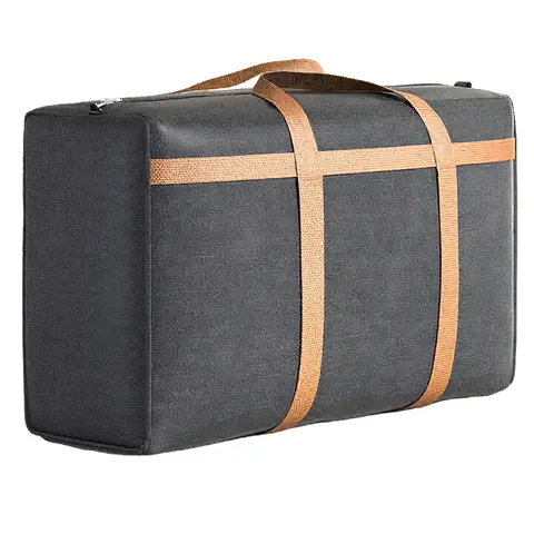 SNSP Lot de 2 sacs de transport tissés pour bagages gris - 150 L