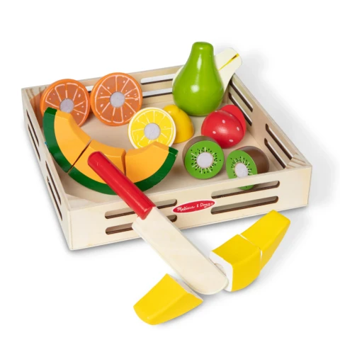 Melissa and Doug Wooden Pretend Play Cutting Fruit