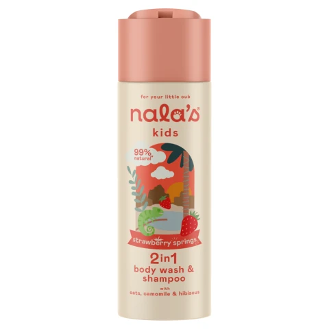 Nala's Kids 2 in1 Wash & Shampoo Strawberry Springs 200ml