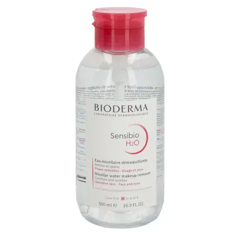 Bioderma Sensibio H2O Make-Up Removing Micellair Solution With Pump 500 ml