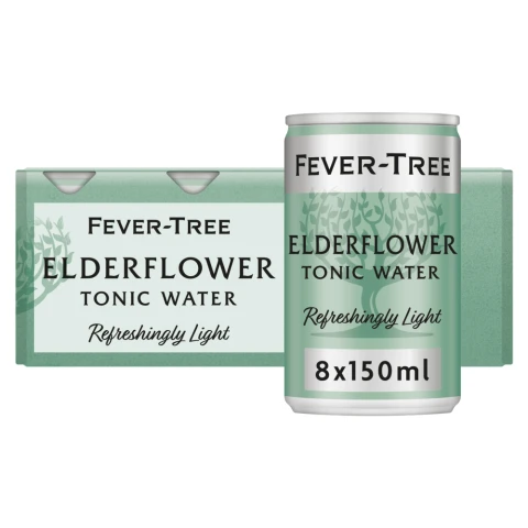 Fever - Tree Refreshingly Light Elderflower Tonic Water 8x150ml
