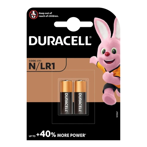 Duracell LR1 MN9100 1.5V Alkaline Batteries - 2 Pack