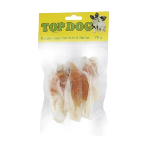 TOP DOG Kaninchenohren mit Hühnerfilet 70 g