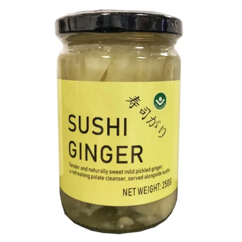Kang Hing Tong Sushi Ginger Gari 250g 群兴堂原色寿司姜片