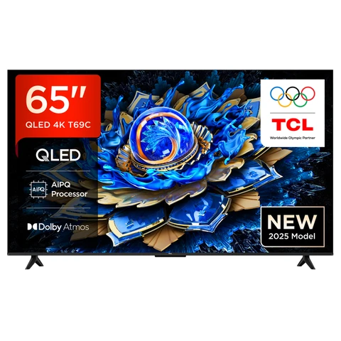 TCL 65T69C 65 Zoll QLED, Direct LED, 4K HDR, Smart Google TV Dolby Vision & Atmos, Game Master, Motion Clarity, Google Assistant & Alexa