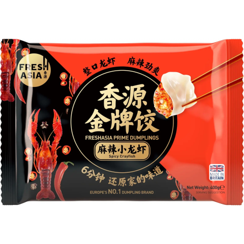 Produit à date courte - Freshasia Raviolis chinois aux écrevisses épicées 400 g - Date de péremption : 24/11/2025