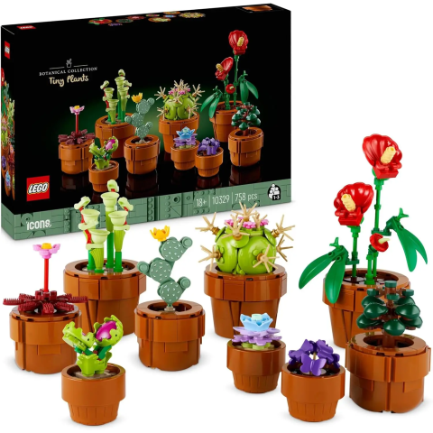 LEGO Botanische Kollektion 10329 Mini-Pflanzen-Set für Erwachsene