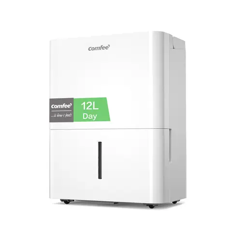Comfee Entfeuchter 12 L/24 Std., Raumgröße ca. 50 m³ (20 m²), LED-Display, gegen Feuchtigkeit, Schimmel, MDDN-12DEN7, R290, automatische Entfeuchtung