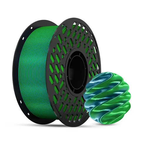 CAILAB 3D Printer Filament PLA Silk Dual Color - Blue&Green