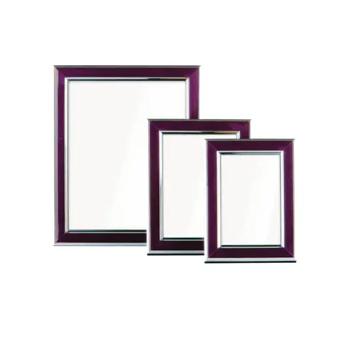 Premier Housewares Opulence Bilderrahmen - Set mit 3, lila & silber