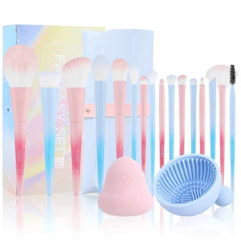 docolor 16-Piece Dreamy 3.0 Makeup Brush Set (Gift Box)
