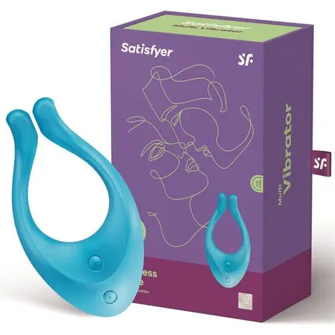 Satisfyer Partner Multifun 1 Vibrator für Frauen, Männer und Paare, Paarstimulator mit 100 Vibrationskombinationen, batteriebetrieben, wasserdicht (IPX7), erotisches Sexspielzeug