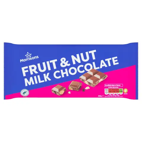 Morrisons Milk Chocolate Fruit & Nut 200g
