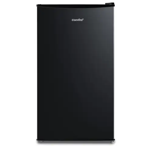 Comfee RCD115DK2 Kühlschrank mit Gefrierfach, 80 L Tischkühlschrank, mit 12 L Gefrierfach, -18 °C bis -8 °C, 4-Sterne-Gefrierklasse, 137 kWh pro Jahr, Einstellbare Temperaturregelung, Schwarz