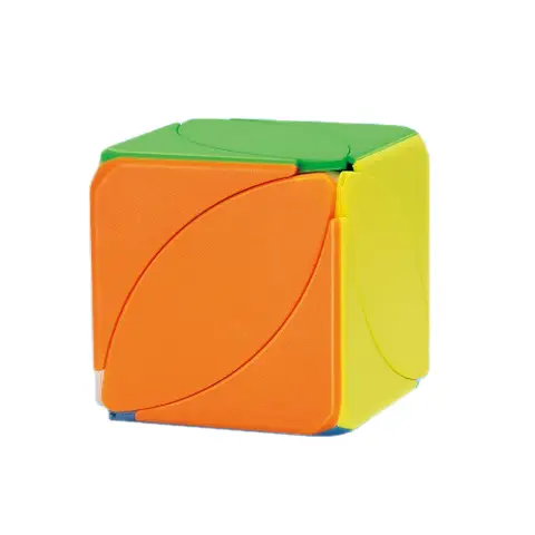 Maple Leaf Shape Mod Cube, Stickerless Solid Color, Unique Shape-Shifting Puzzle