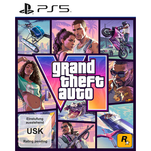 Grand Theft Auto VI - GTA 6 PS5 Deutsche Edition (USK) - Code in Box - Vice City Pack Vorbestell-Bonus