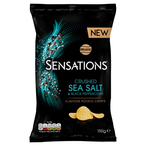 Sensations Crushed Sea Salt & Black Peppercorn 150g