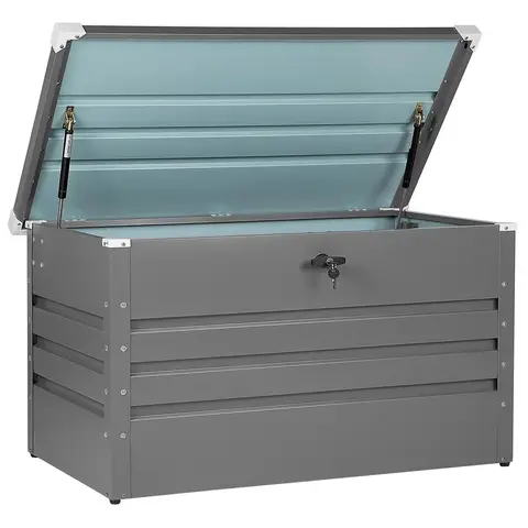 Beliani Aufbewahrungsbox 100 x 62 cm, grau, CEBROSA