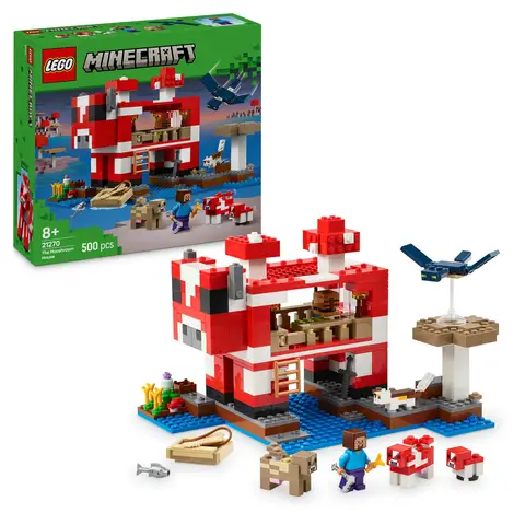 LEGO Minecraft Set de Construction de la Maison Mooshroom