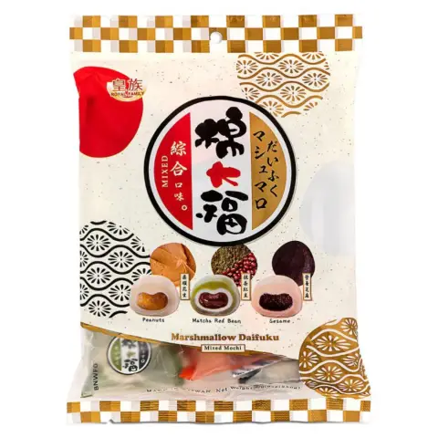 RF Mixed Marshmallows Mochi 皇族棉大福-抹茶紅豆芝麻花生250g