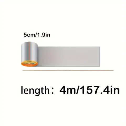 4 Meter wasserdichtes Klebeband & selbstklebende Aluminiumfolie – wasserdichtes Abdichtungsmaterial für die Küche