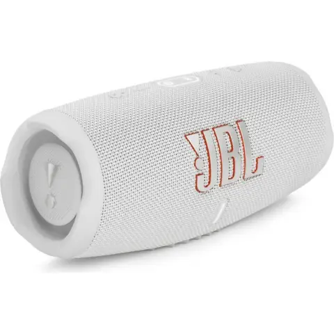 JBL Lautsprecher Charge 5, JBLCHARGE5WHT, Bluetooth, tragbar, Weiß
