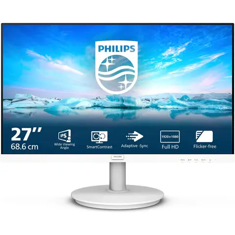 Philips 271V8AW- 27Inch FHD White Monitor