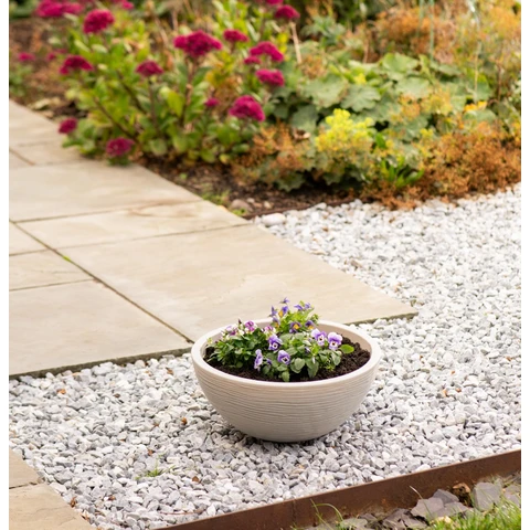 Strata Small Bowl 39.5cm (D) x 17cm (H)-Stone