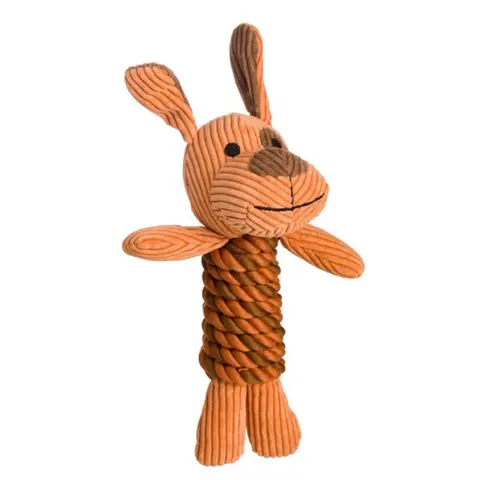 House of Paws Brown Cord Dog Toy with Rope Body