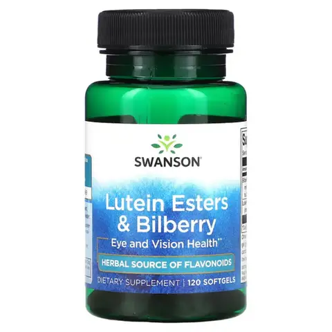 Swanson Lutein + Bilberry Eye Care Softgels Flavour - 120 Softgels
