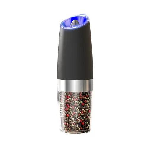 CUISYNC Gravity Sensor Smart Large Capacity Hopper Salt Pepper Electric Grinder Battery-Powered Black KYMQ-50B