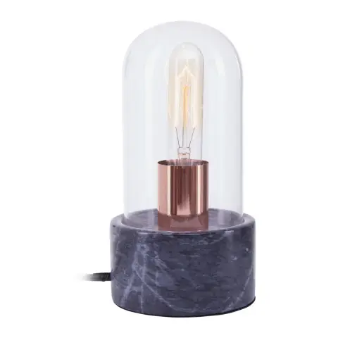 Lamonte Bell Lamp with Black Marble Base