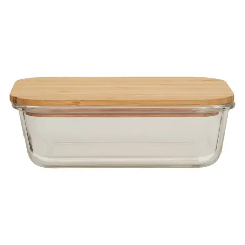 Freska 1040ml Glass Container With Bamboo Lid