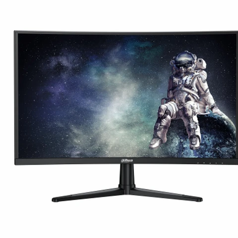 Dahua 24" FHD 255Hz Curved Gaming Monitor, Curved Gaming Monitor, 1920×1080, 255Hz, VA Panel, 1ms MPRT, Adaptive Sync, Immersive Curved Design, High Refresh, DP1.2 & HDMI, For Immersive Gaming