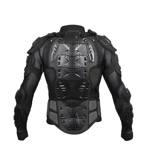 S Size Motorcycle Protective Jacket with Back Protection, Professional Offroad Riding Upper Body Armor, Breathable & Comfortable, Suitable for Skateboard and Other Outdoor Sports, Unisex for Adults, Classic Black