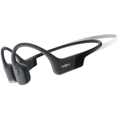 SHOKZ OpenRun Open-Ear Bluetooth-Kopfhörer für Sportfans mit 8 Stunden Wiedergabezeit | Größe: Mini | Farbe: Kosmisches Schwarz