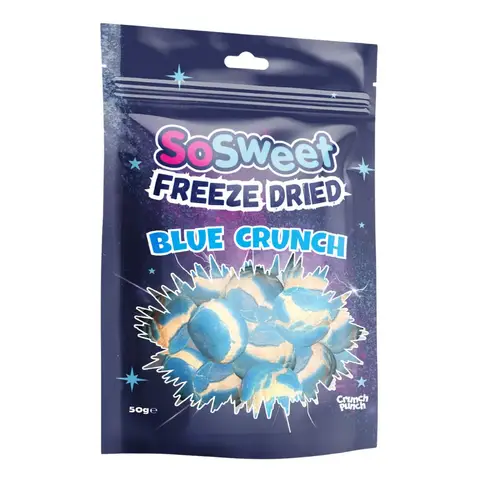 SoSweet Freeze Dried Sweets Blue Crunch Pouch 50g