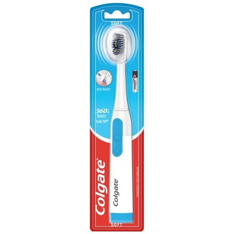 Colgate 360 Sonic Slim Tip Battery Powered Toothbrush