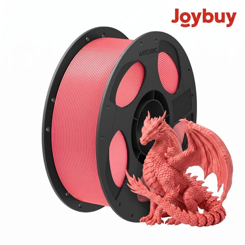 JOYBUY x ANYCUBIC Filament d'impression PLA Basic, Bobine de 1 kg, Diamètre de 1,75 mm, Tolérance de ±0,02 mm - Rose