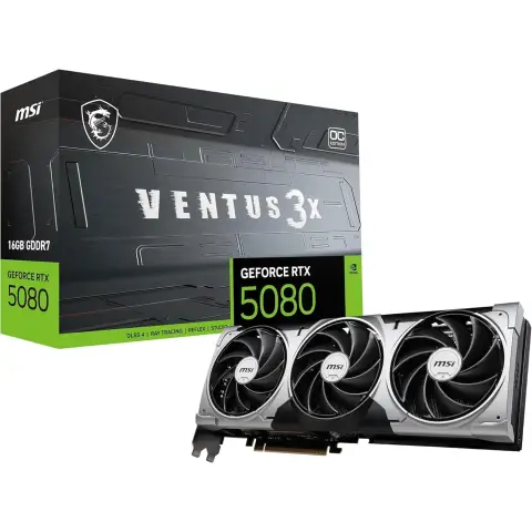 MSI GeForce RTX 5080 16G VENTUS 3X OC Graphics Card