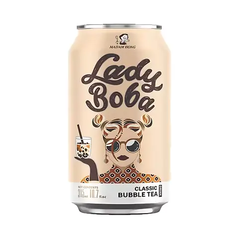 Madam Hong Lady Boba Klassischer Bubble Tea Drink 315 ml [enthält 0,15 € Pfand]