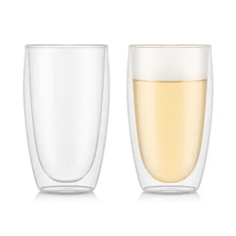 BODUM PAVINA Set mit 2 - 450ml doppelwandige Thermogläser