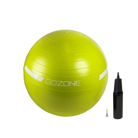 Capelli Sport 55cm STABILITY BALLExercise Ball Yoga Ball for Fitness, Balance, 2.5lb Weighted ball for added Stability, or Pregnancy, Gym Ball for Core Workout, Physical Therapy, Yoga Ball Chair for Office, Anti-Slip Anti-Burst