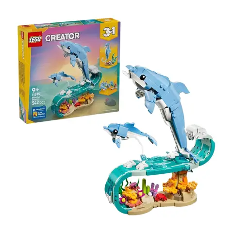 LEGO Creator 3 in 1 31385 Sea Animals: Beautiful Dolphins
