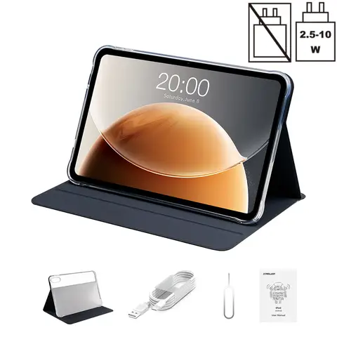 Teclast T65 Tablet – 13,4 Zoll Display mit 120 Hz Bildwiederholrate, Android 16, Dual-SIM Dual-Standby 4G LTE + 5G WiFi, 2,2 GHz Octa-Core-Prozessor, 20 GB (8 GB + 12 GB virtueller Speicher) RAM+ 128 GB Speicher, Widevine L1 zertifiziert, 13 MP Rückkamera, Bluetooth 5.0, GPS, inklusive Schutzhülle.