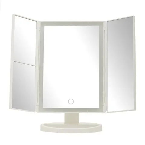 Maison by Premier Beauty Mirror Cassini Tri Fold LED White
