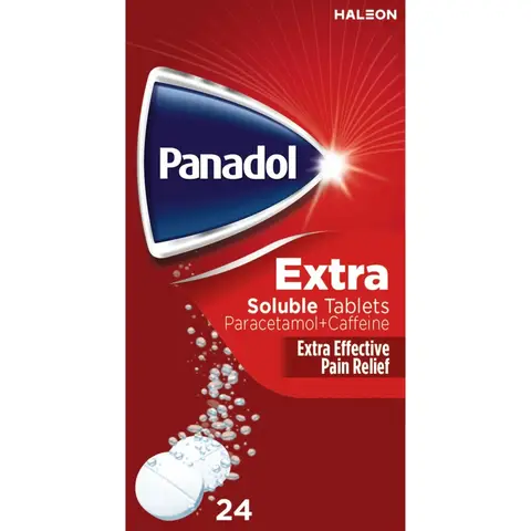 Panadol Extra Soluble Pain Relief Tablets 500mg - 24 Tablets