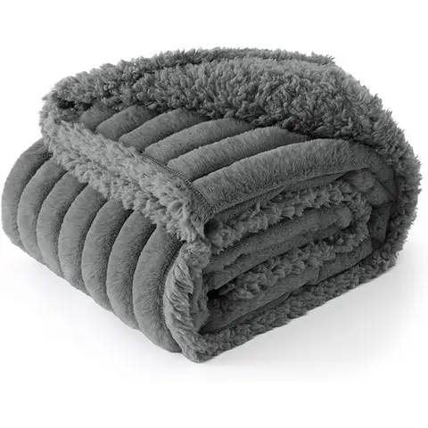 BEDSUREWasserdichteHundedecke-63x89cm，waschbarfürkleineHunde，flauschigeundweicheSchutzdecke，Hundesofa，Katzendecke，grau