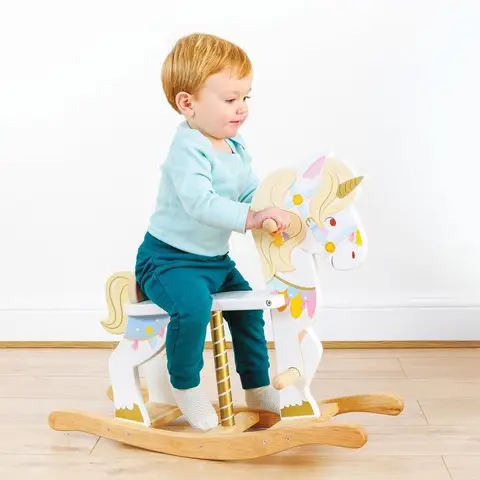 Le Toy Van Magical Wooden Rocking Unicorn Carousel