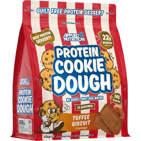 Applied Nutrition Protein Nutrition Cookie Dough Toffee Biscuit Flavour - 1kg